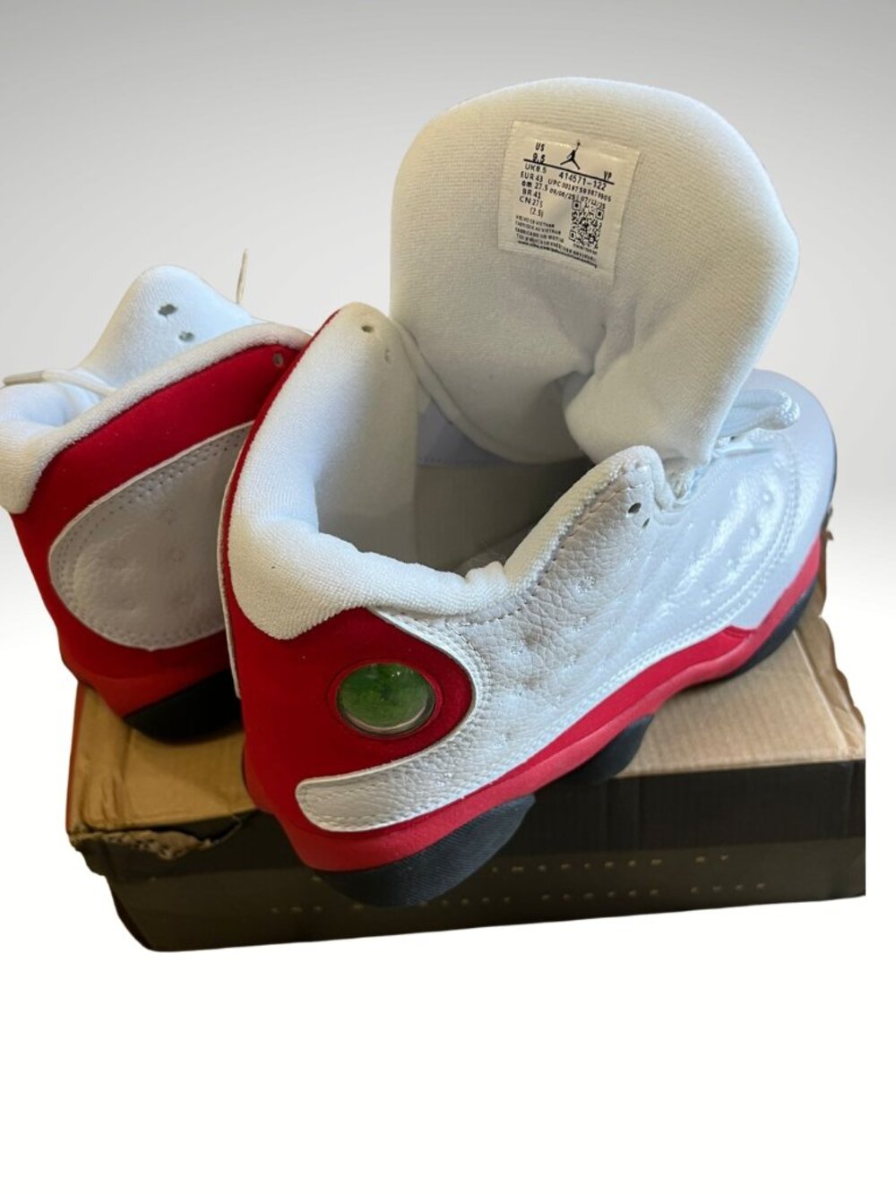 White & Red Retro Court Sneakers | High-Top Street Style Trainers Everyday Shoes